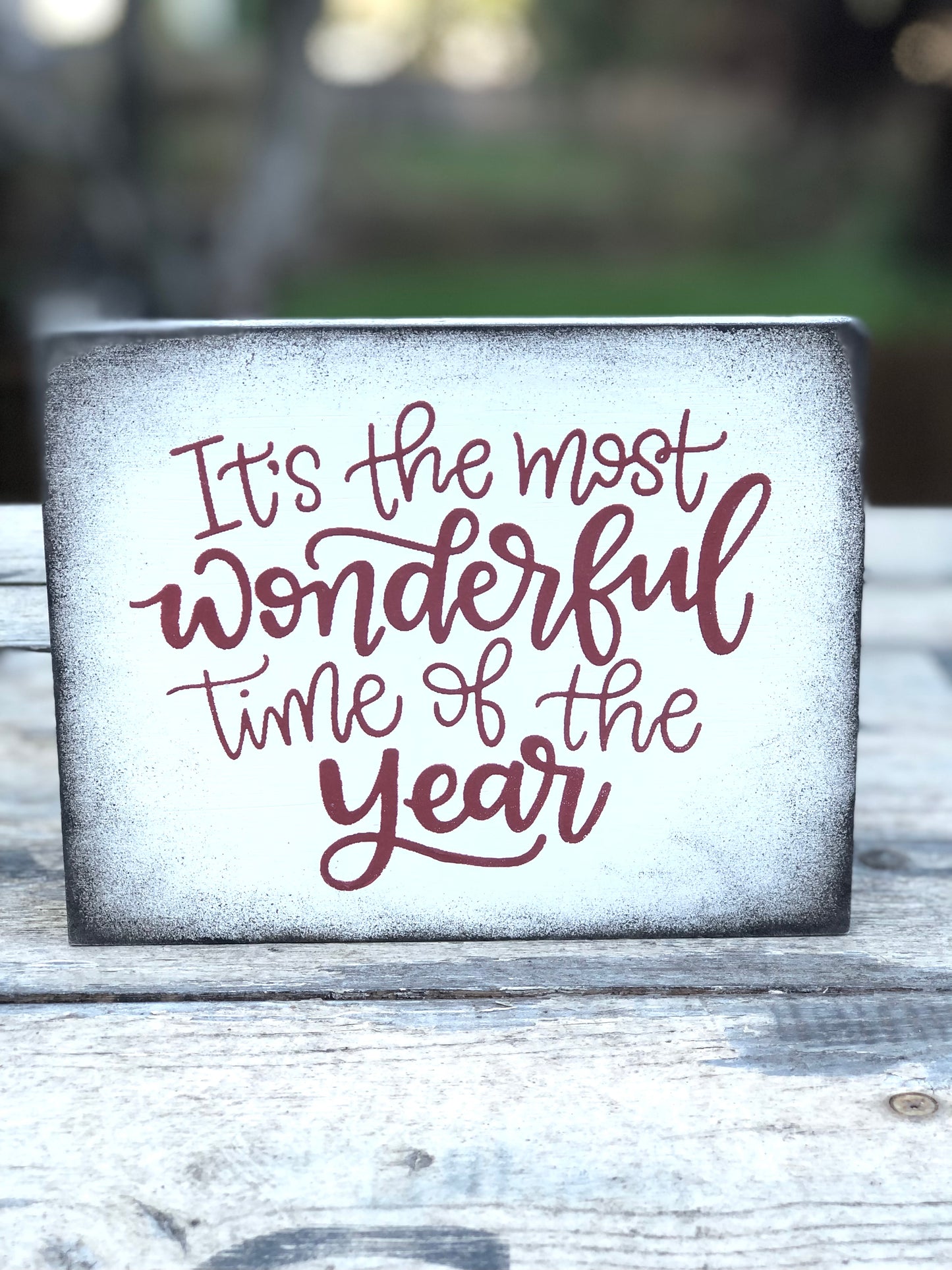 IT'S THE MOST WONDERFUL TIME OF THE YEAR-WOOD SIGN