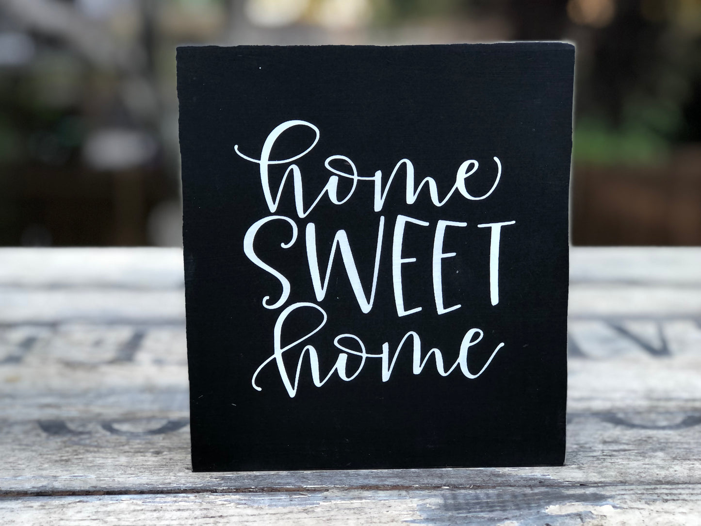 SNOW/HOME SWEET HOME - DOUBLE SIDED- WOOD SIGN