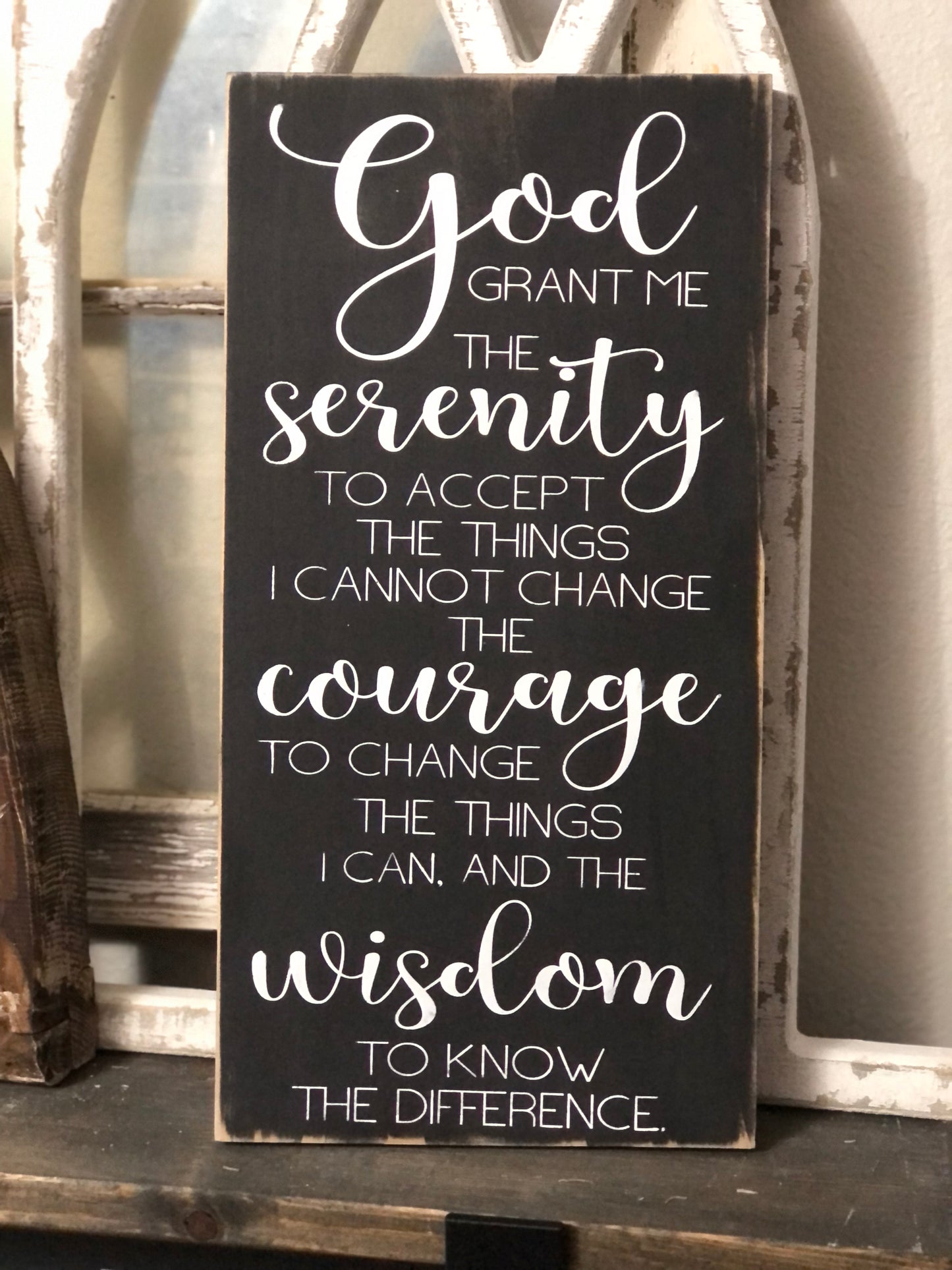 GOD GRANT ME THE SERENITY-WOOD SIGN