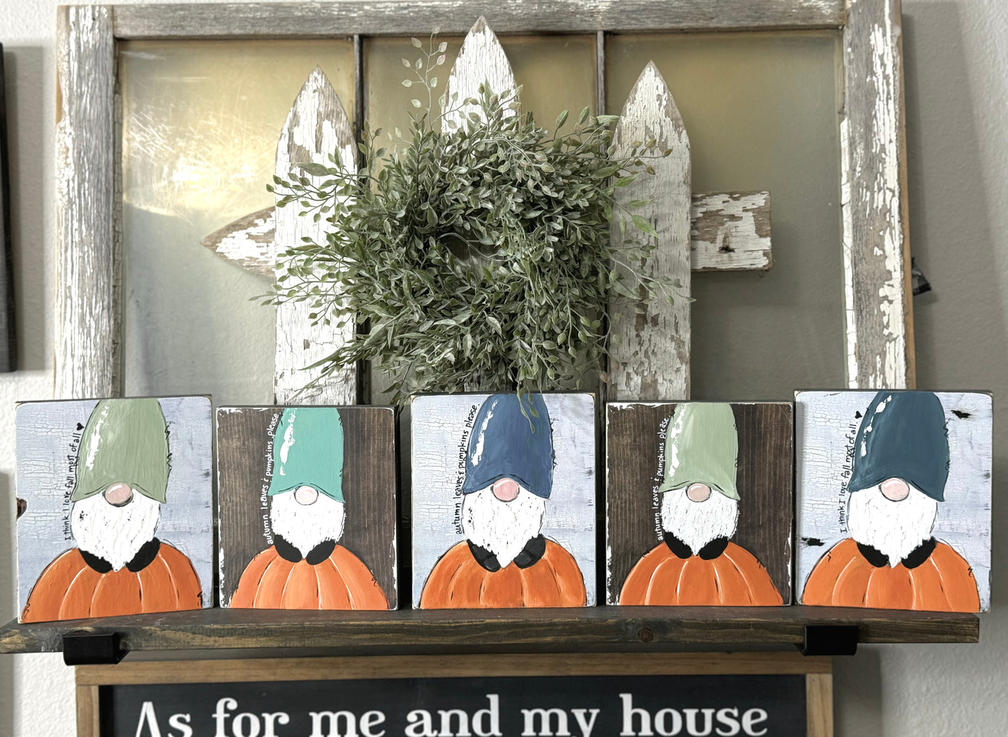 GNOME PRINT - FALL GNOME ON PUMPKIN