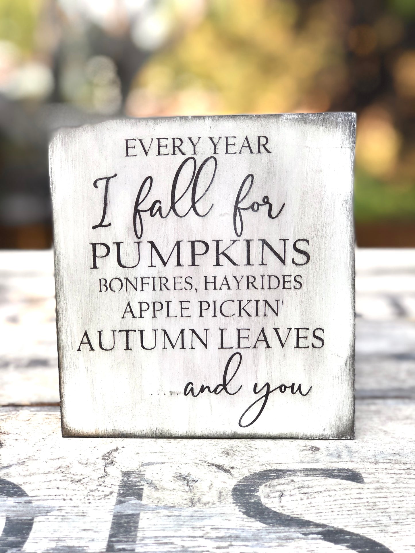 DOUBLE SIDED EVERY YEAR I FALL FOR....../LIVE FORWARD OR KITCHEN IS SEASONED WITH LOVE