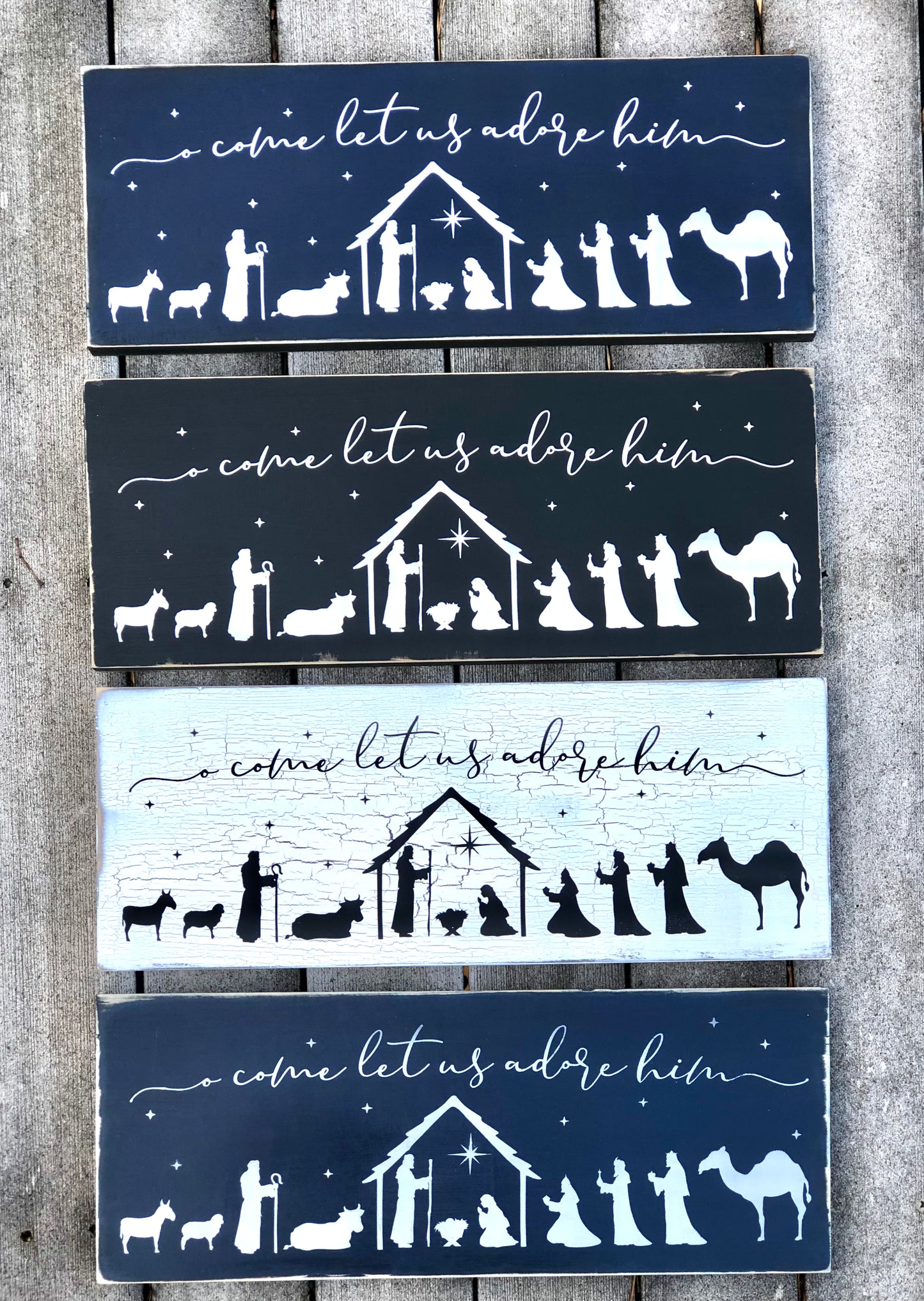 NATIVITY SCENE - WOOD SIGN