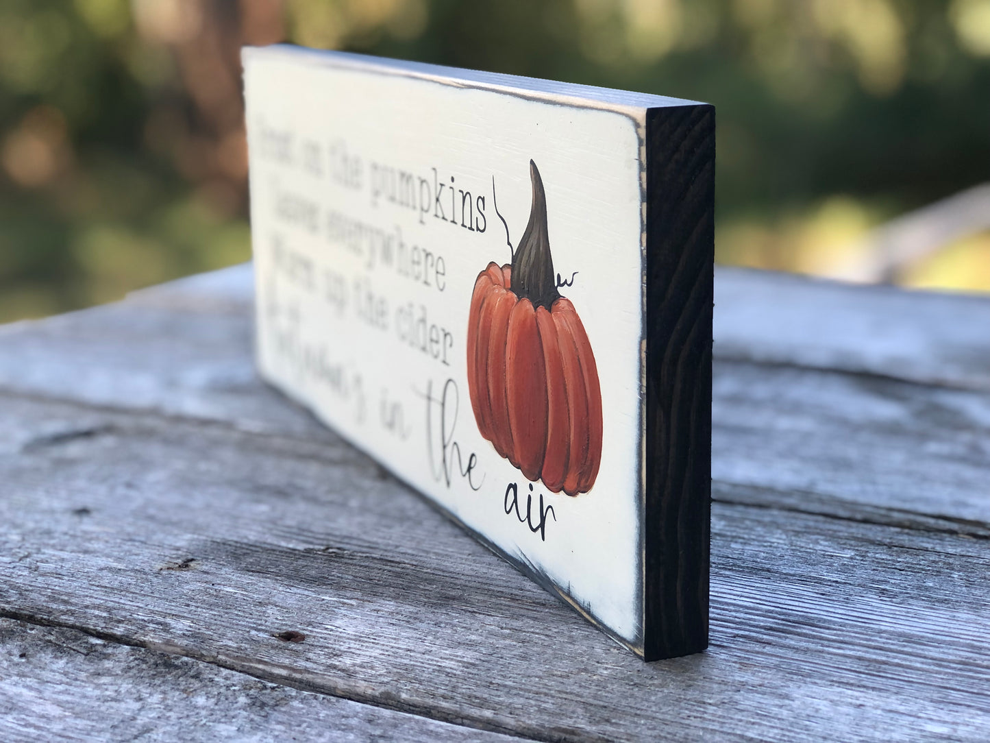 FROST ON THE PUMPKINS LEAVES EVERYWHERE WARM UP THE CIDER AUTUMN’S IN THE AIR.