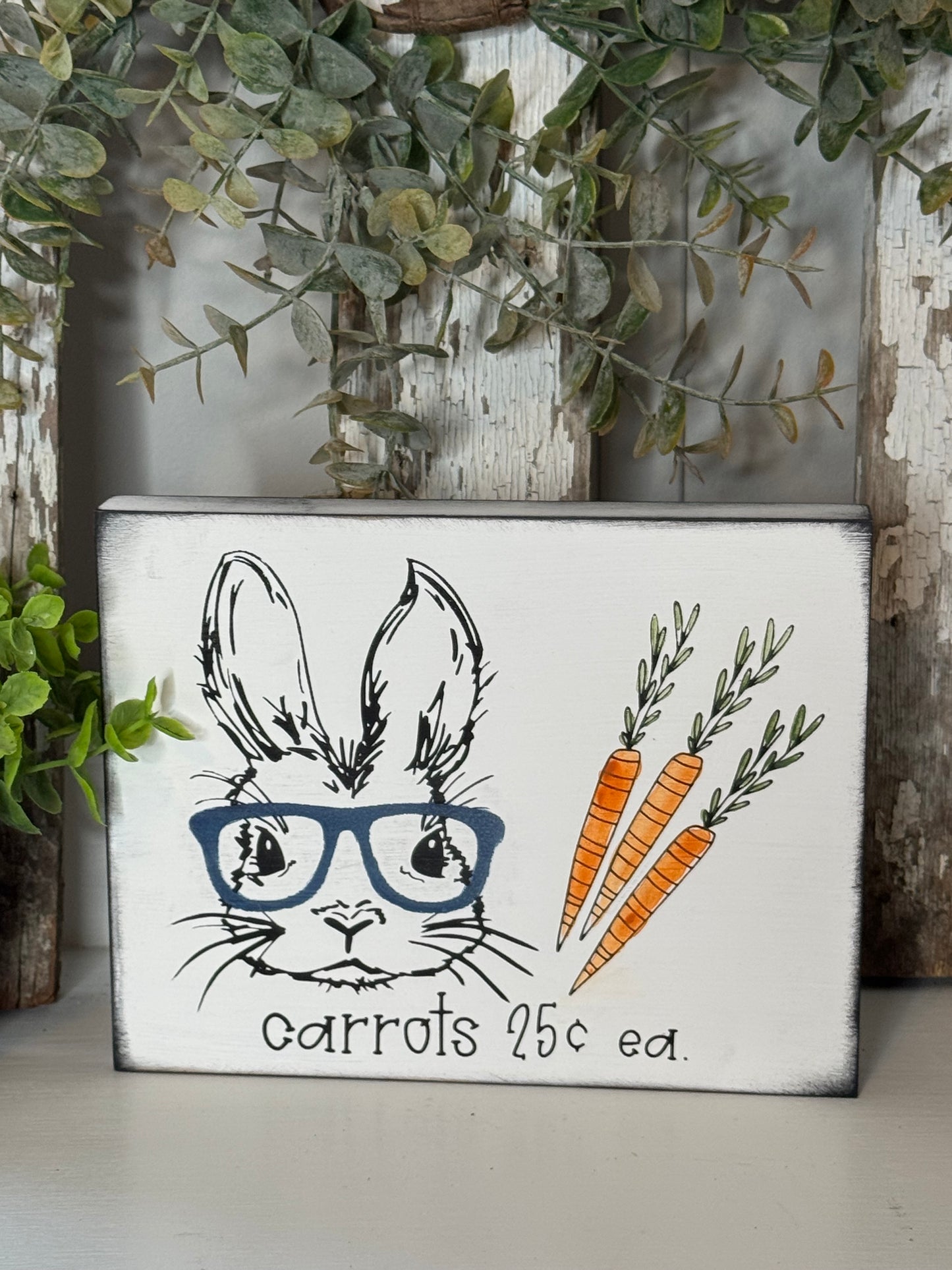 BUNNY WITH GLASSES/WATERCOLOR BUNNY