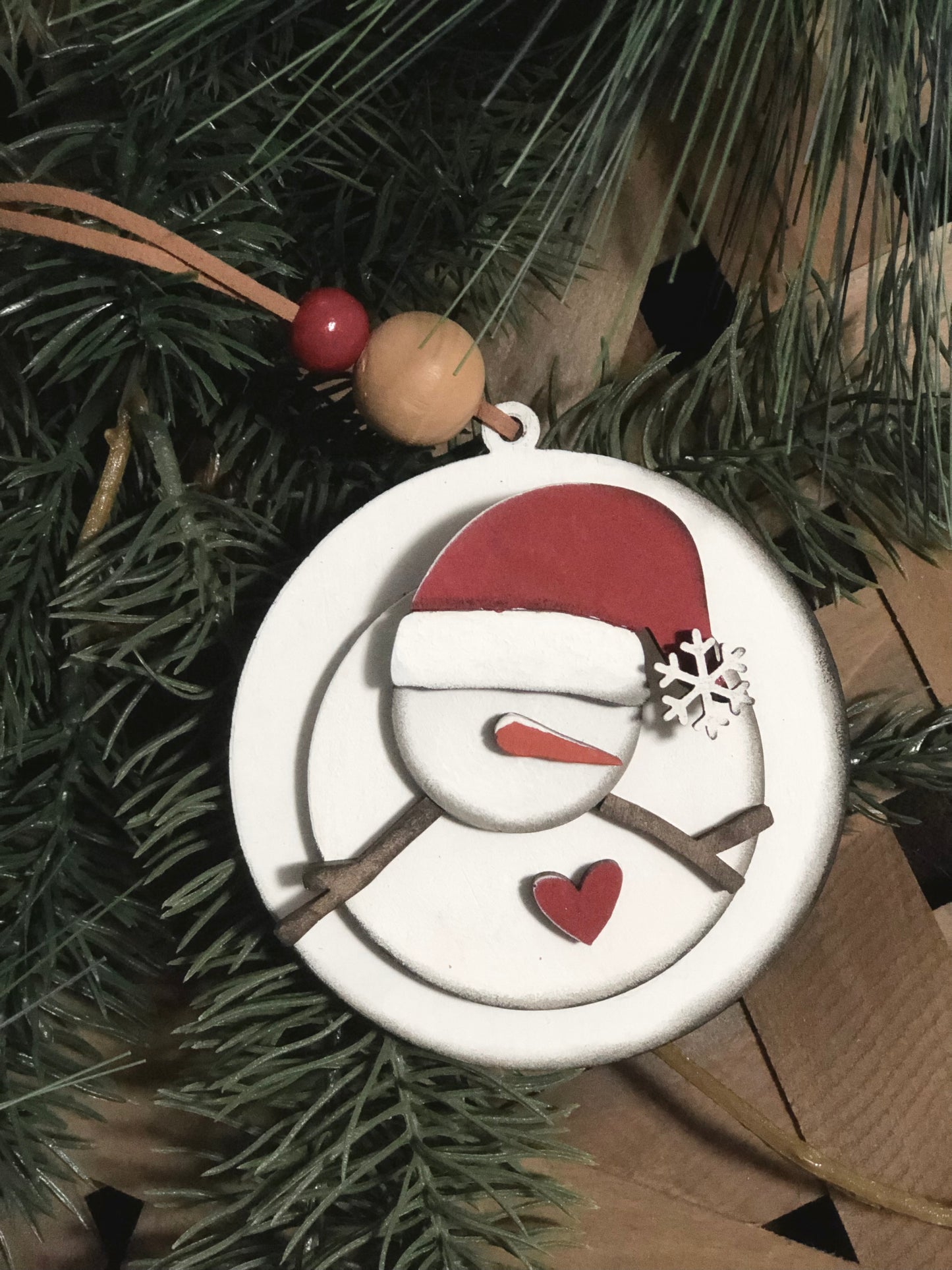 CHRISTMAS ORNAMENT- MELTING SNOWMAN ORNAMENT