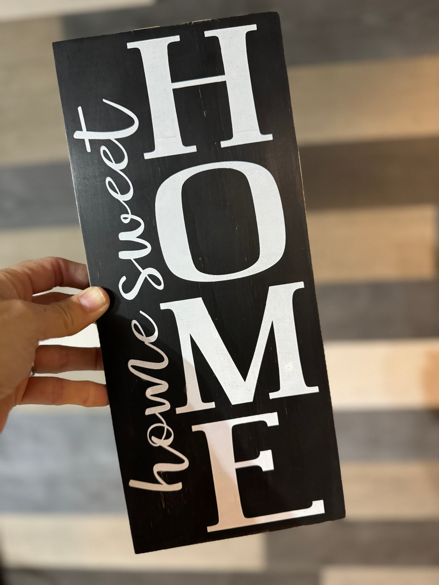 DOUBLE SIDED-FROST ON THE PUMPKINS LEAVES EVERYWHERE WARM UP THE CIDER AUTUMN’S IN THE AIR/HOME SWEET HOME WOOD SIGN