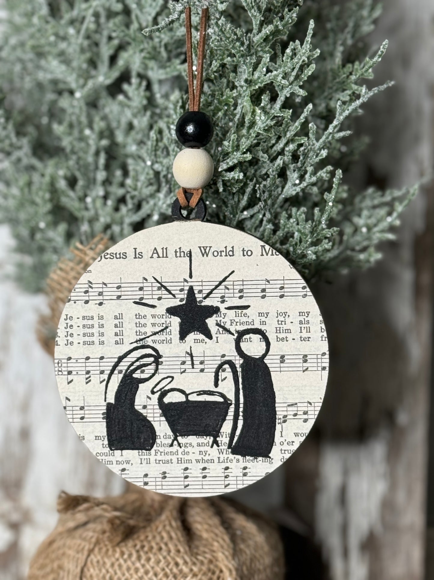 NATIVITY CHRISTMAS ORNAMENT - A THRILL OF HOPE