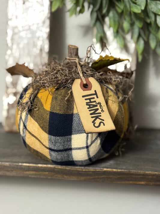 FABRIC COVERED PUMPKINS -WHILE SUPPLIES LAST
