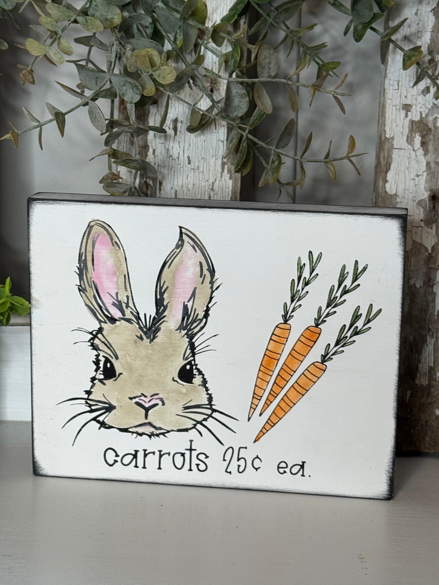 BUNNY WITH GLASSES/WATERCOLOR BUNNY