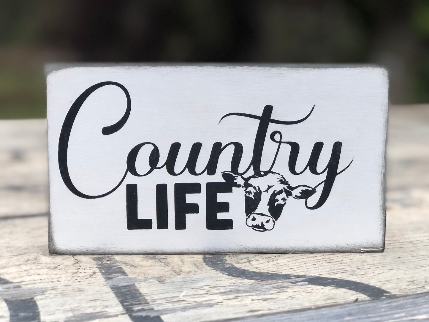 COUNTRY LIFE-WOOD SIGN