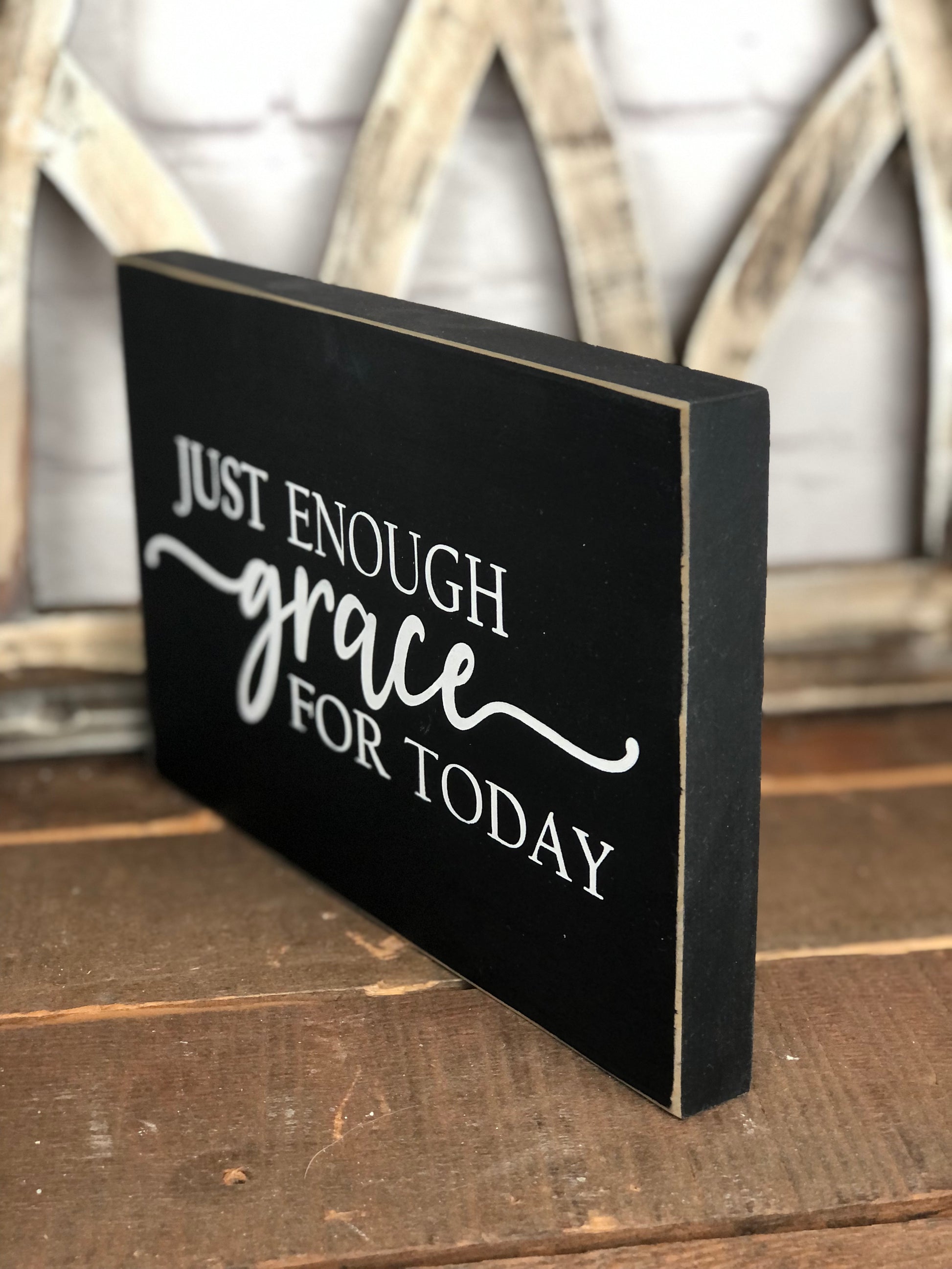 THE TOMB WAS EMPTY/JUST ENOUGH GRACE FOR TODAY- DOUBLE SIDED WOOD SIGN ...