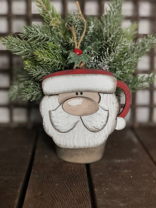 CHRISTMAS ORNAMENT- SANTA MUG ORNAMENT
