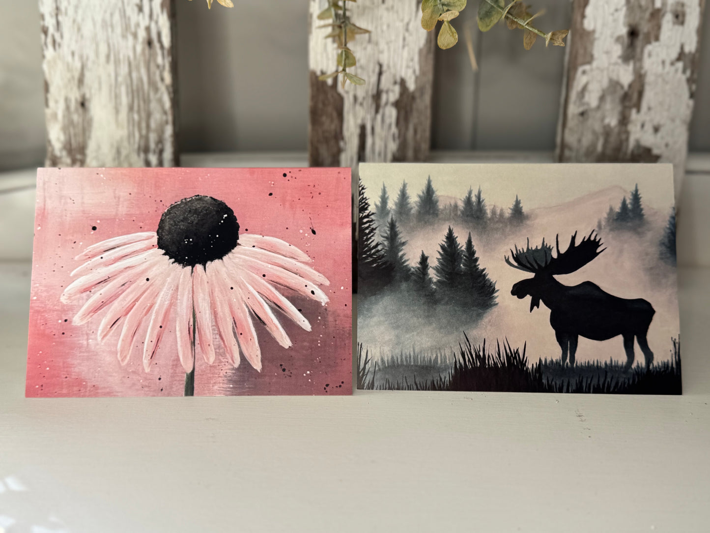 Greeting cards with envelopes (set of 4 or individual)