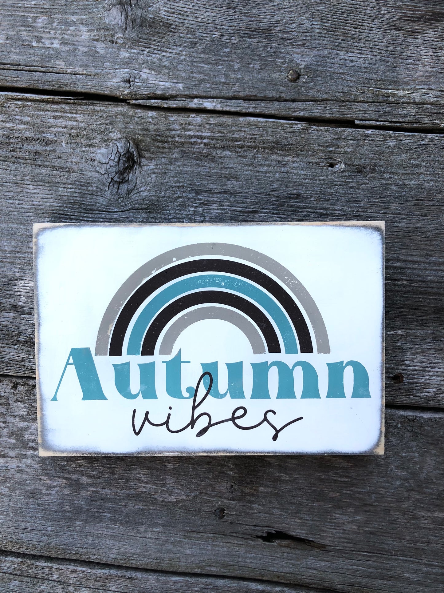 NATIVITY SCENE/ AUTUMN VIBES- DOUBLE SIDED WOOD SIGN