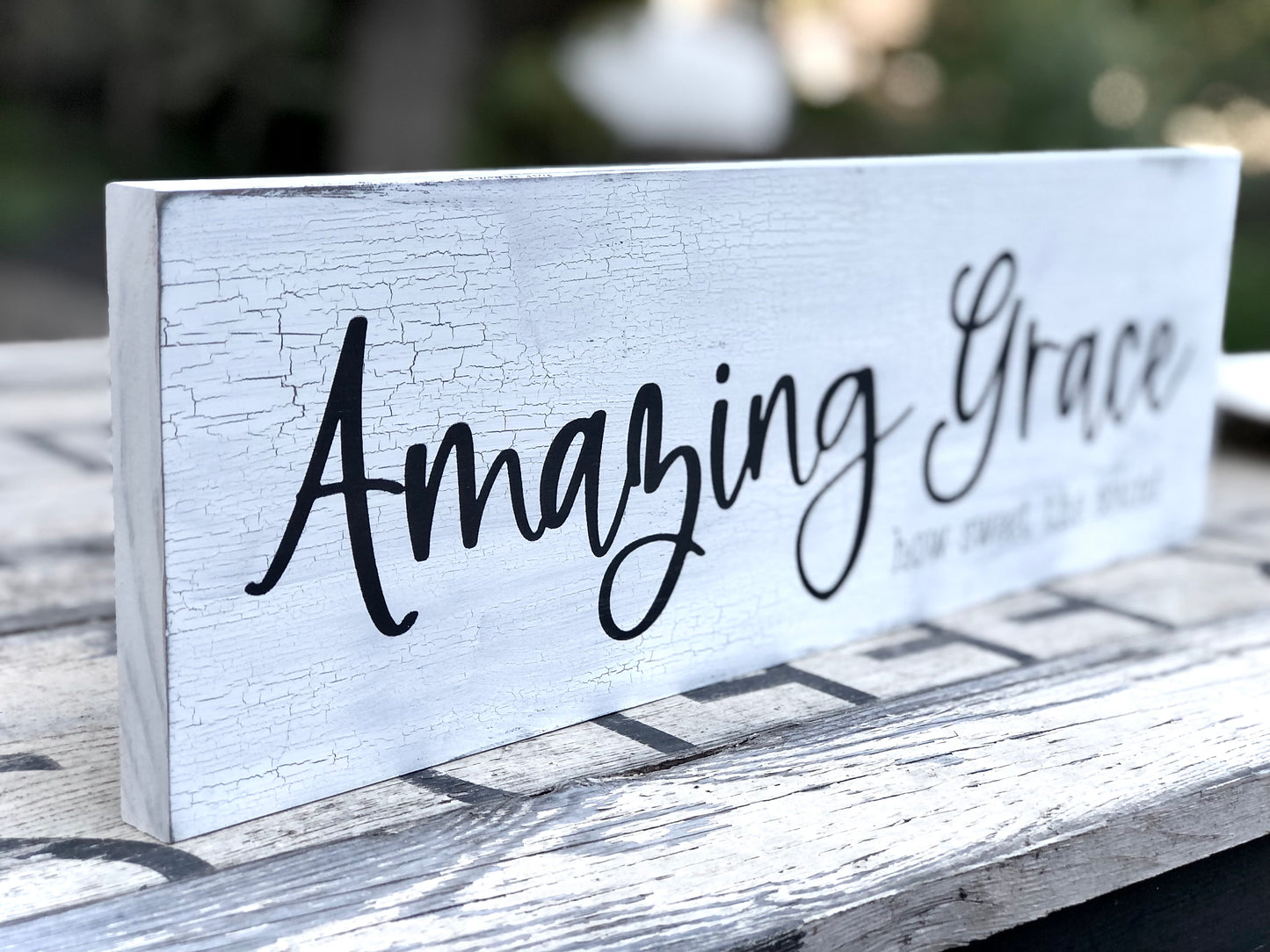 AMAZING GRACE HOW SWEET THE SOUND WOOD SIGN The Farmers Daughters And Co Amazing grace how sweet the sound wood sign the farmers daughters and co
