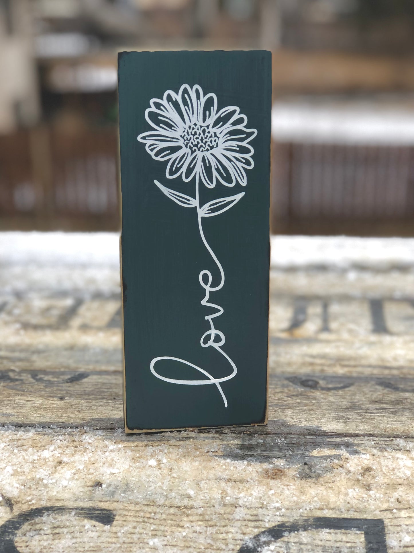 IT IS FINISHED/ IT IS WELL WITH MY SOUL OR LOVE DAISY- DOUBLE SIDED WOOD SIGN