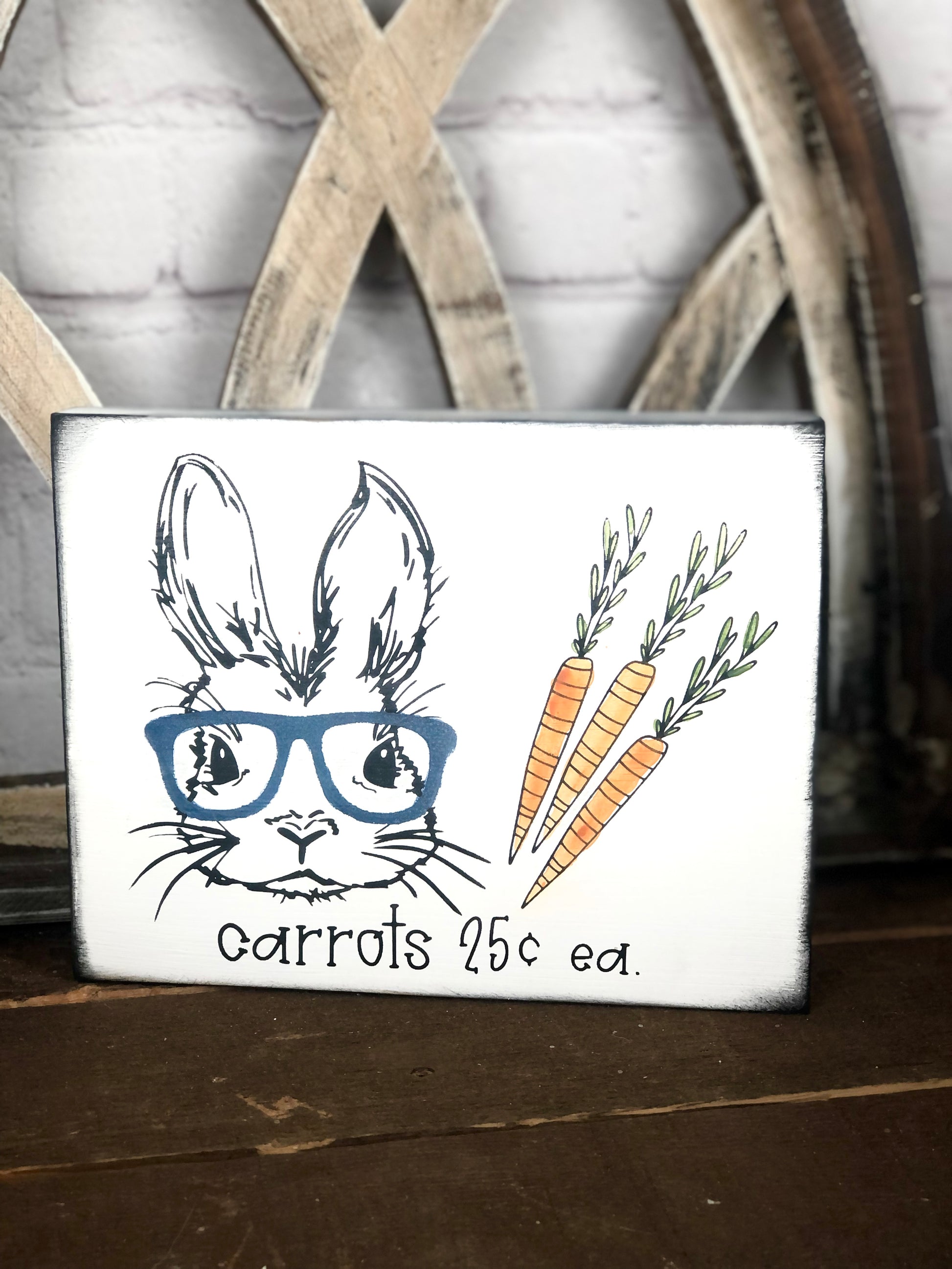 BUNNY SIGNS - WOOD SIGN – The Farmers Daughters and Co