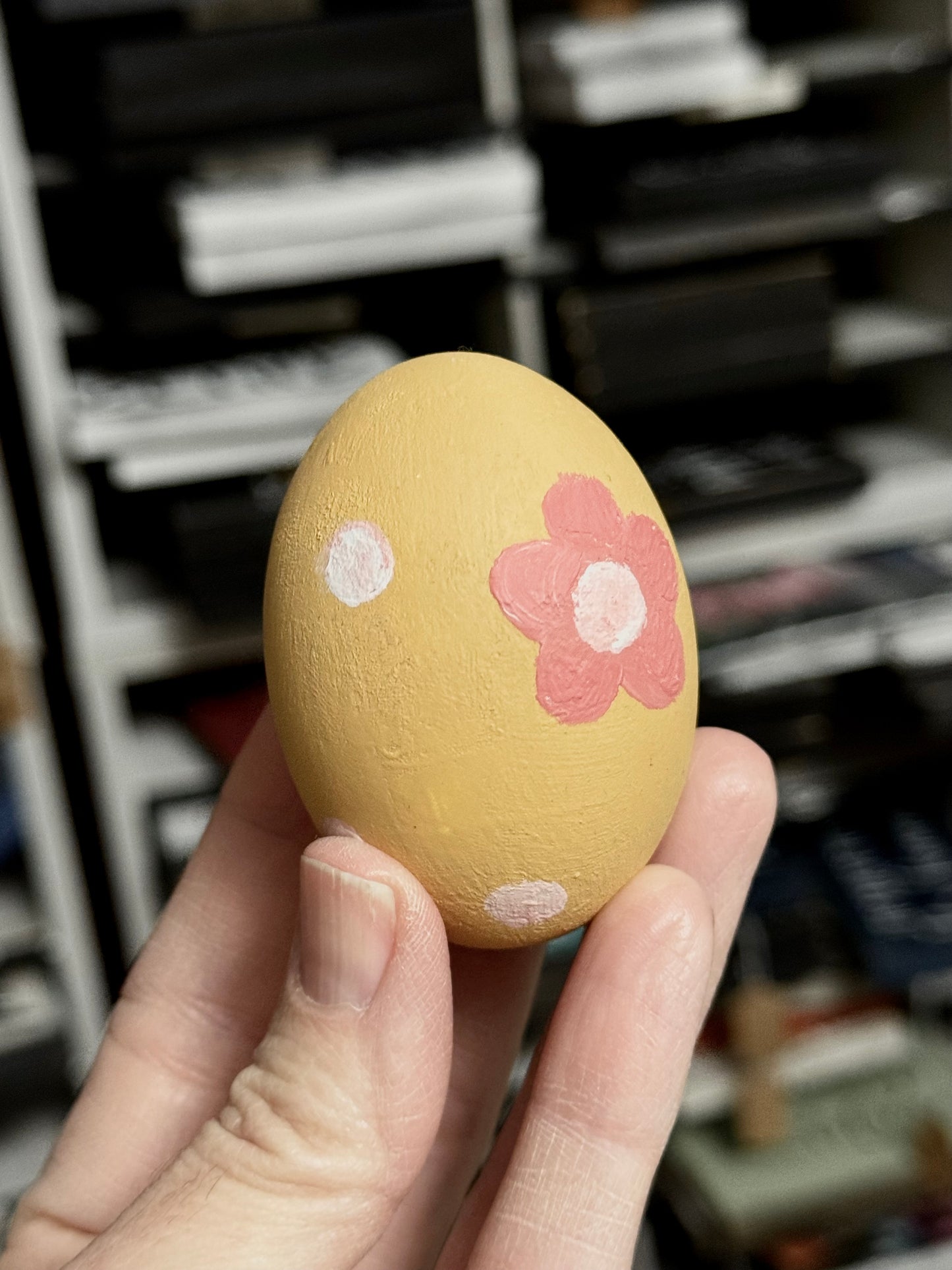 Hand-Painted Wooden Easter Eggs – Unique Spring Decor, Tiered Tray & Easter Basket Filler