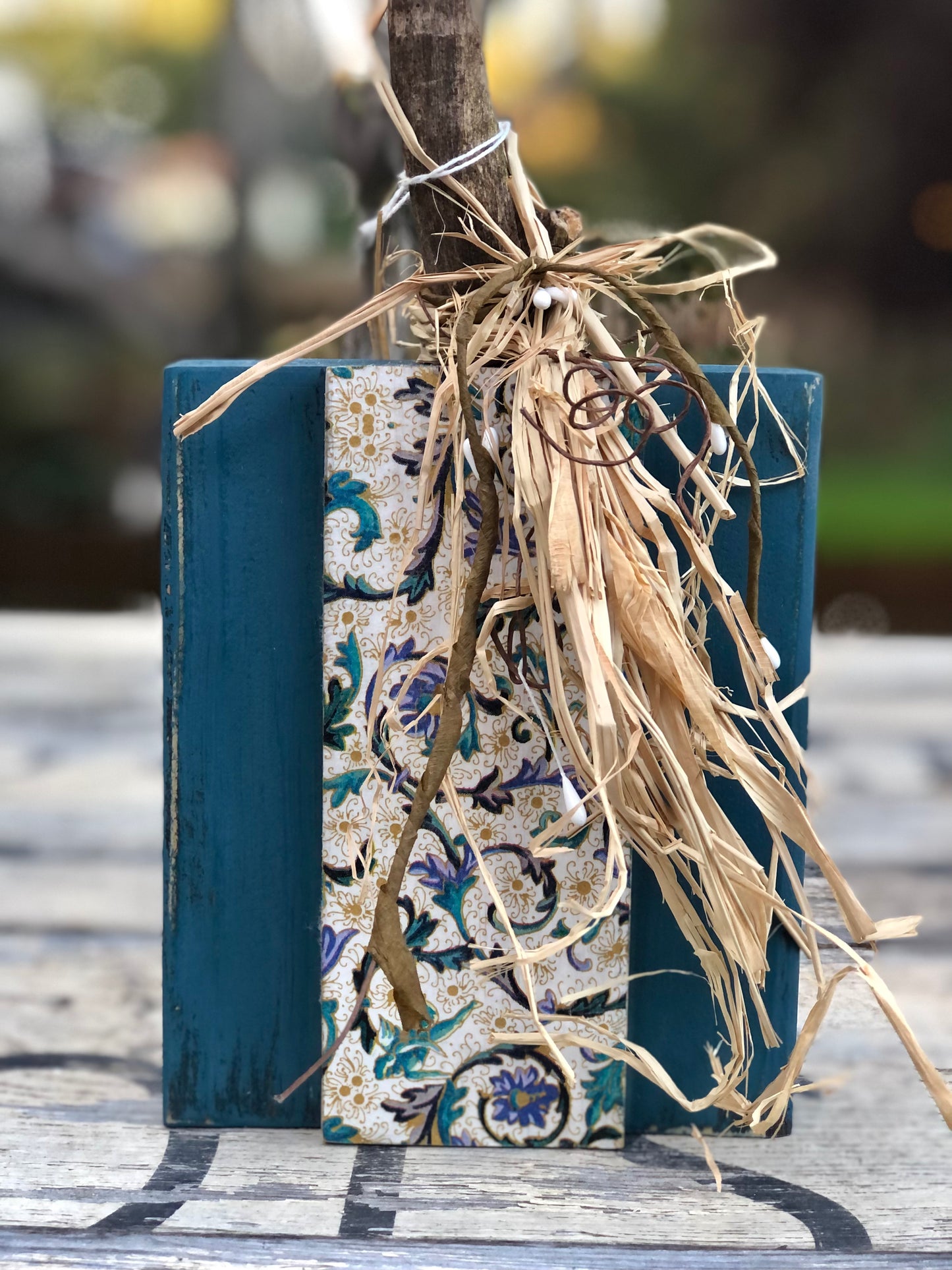 WOOD PUMPKINS WITH DECORATIVE 3D EMBELLISHMENTS-LIMITED EDITION