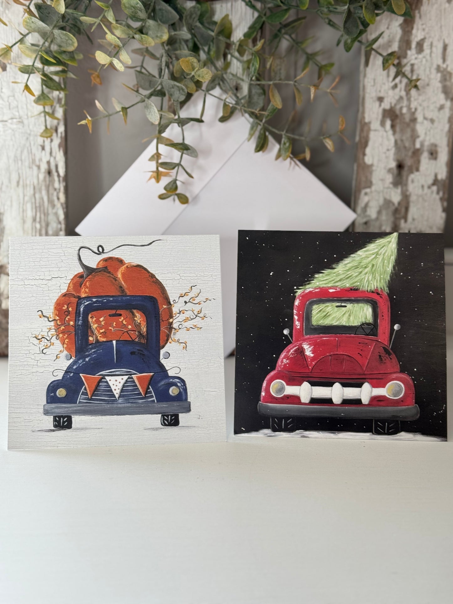 Greeting cards with envelopes (set of 4 or individual)
