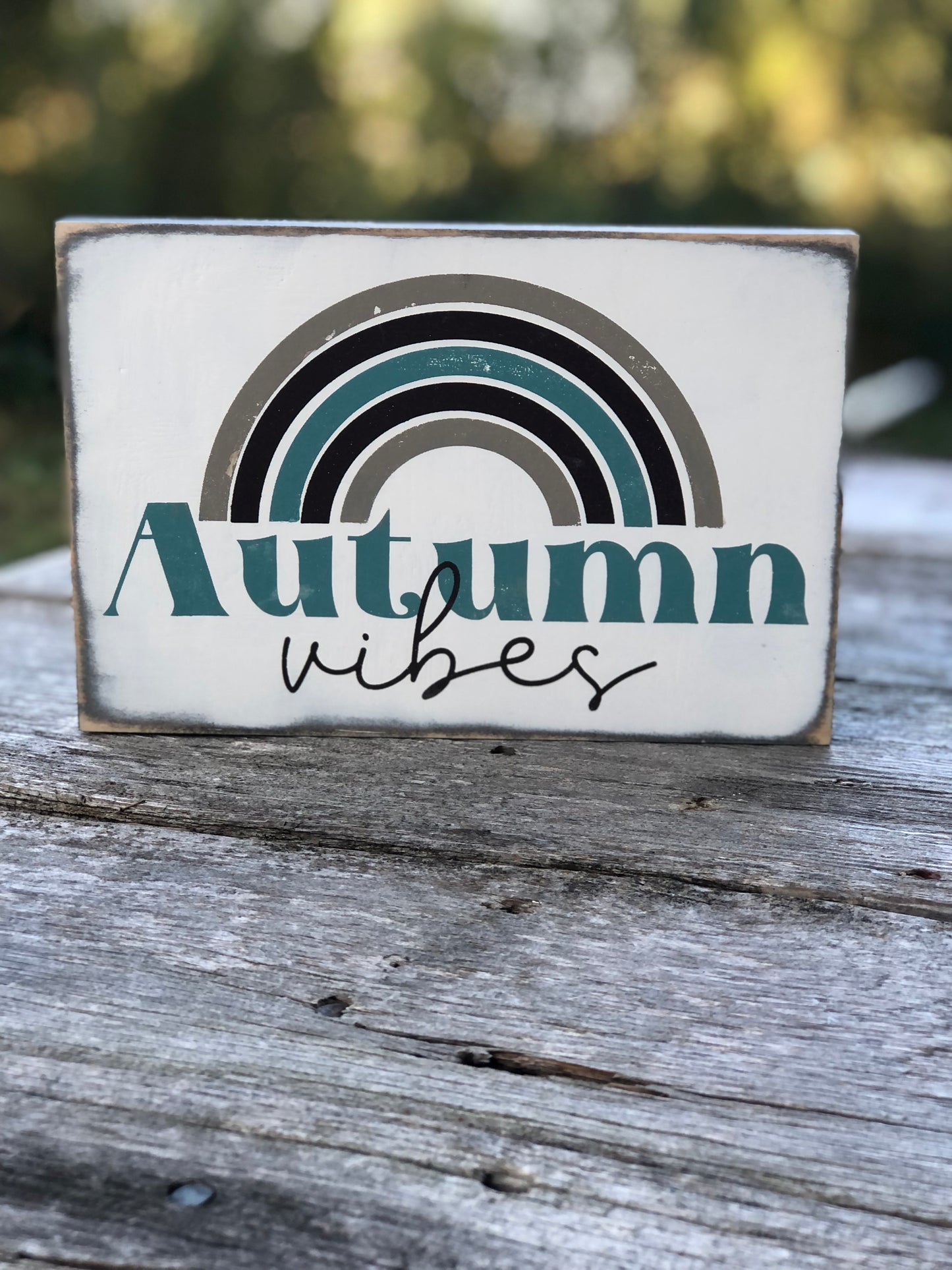 NATIVITY SCENE/ AUTUMN VIBES- DOUBLE SIDED WOOD SIGN