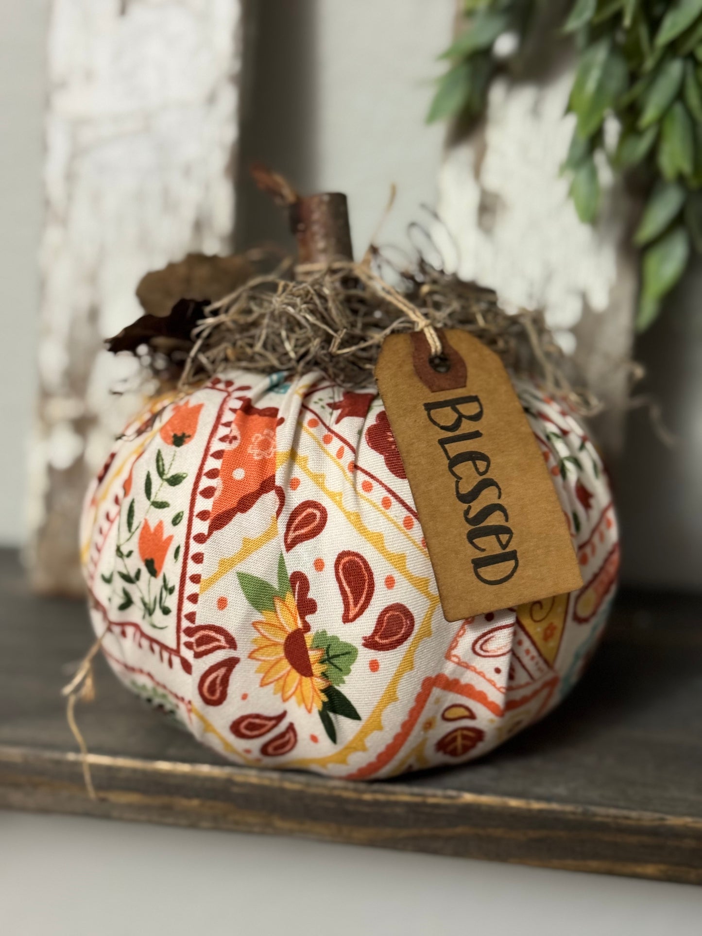 FABRIC COVERED PUMPKINS -WHILE SUPPLIES LAST
