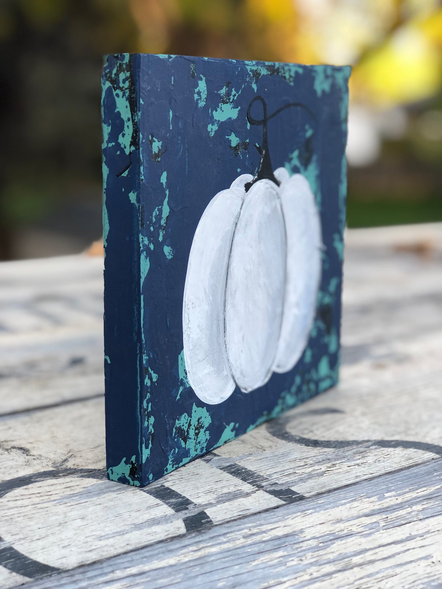 HANDPAINTED PUMPKIN - WOOD SIGN-LIMITED EDITION