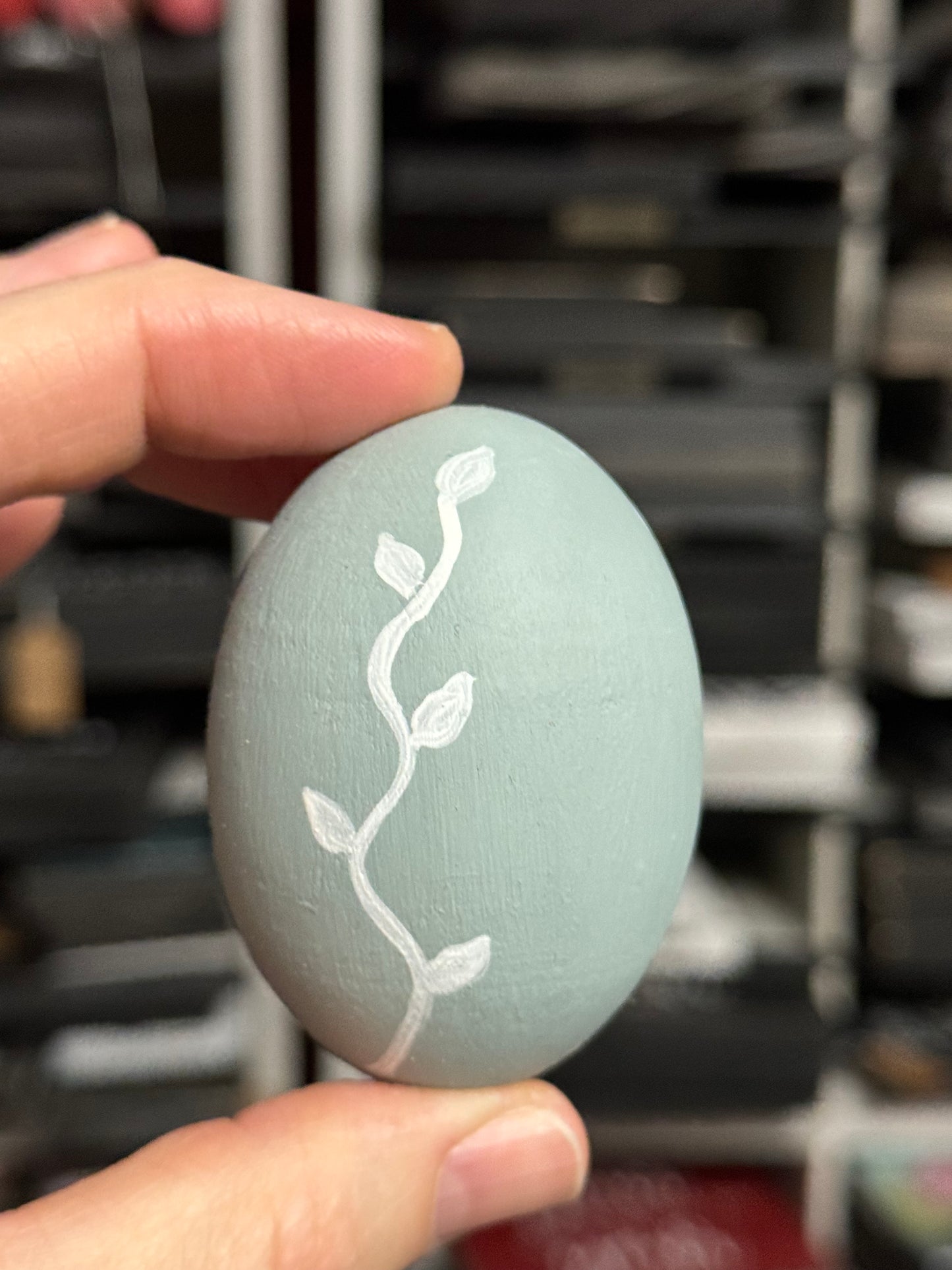 Hand-Painted Wooden Easter Eggs – Unique Spring Decor, Tiered Tray & Easter Basket Filler