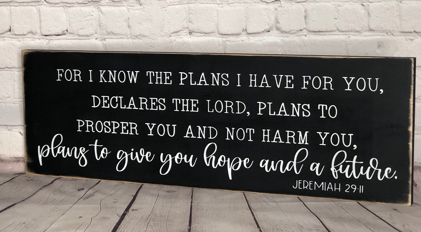 FOR I KNOW THE PLANS I HAVE FOR YOU DECLARES THE LORD