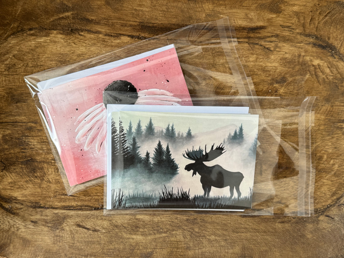 Greeting cards with envelopes (set of 4 or individual)