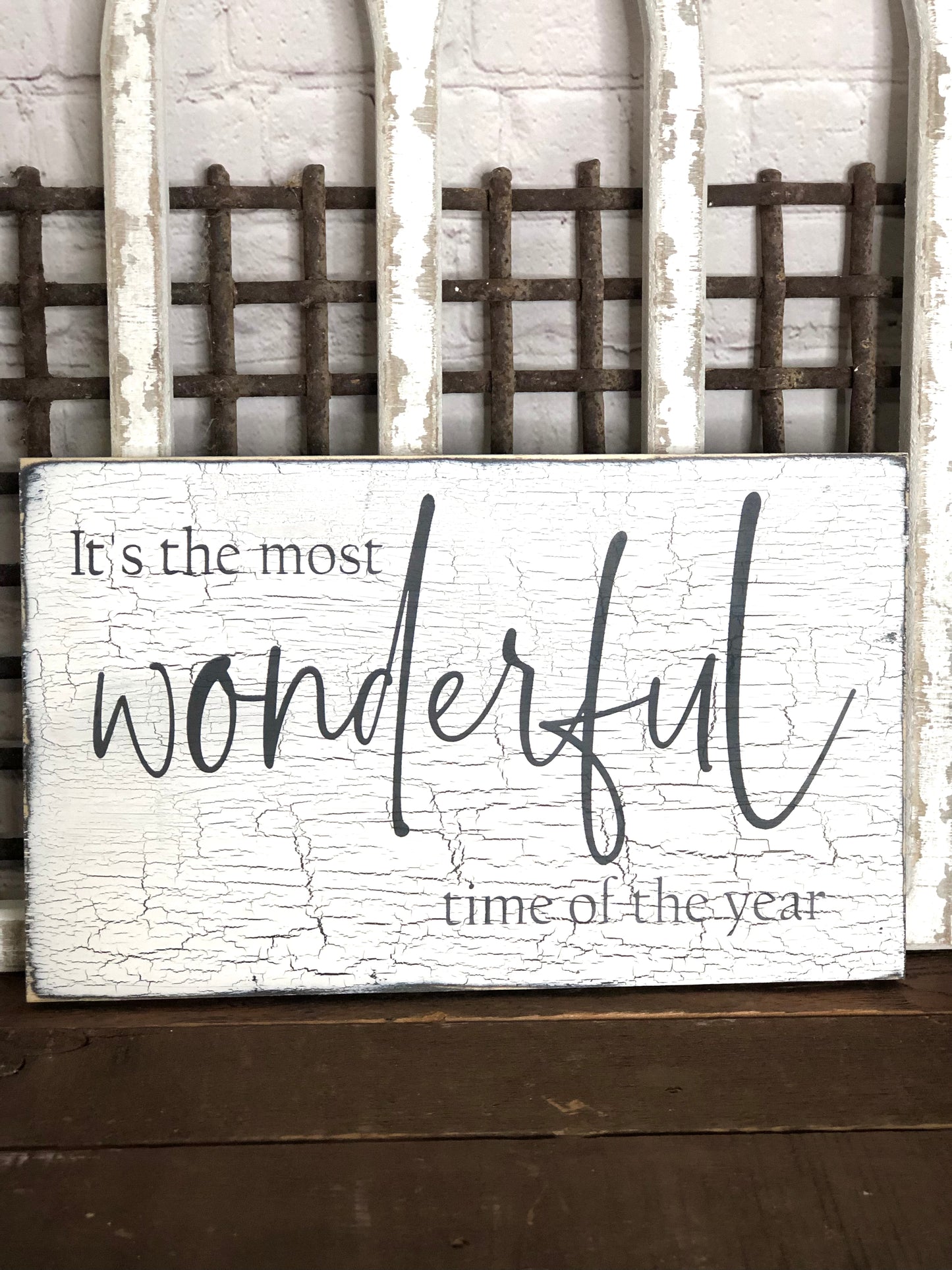 IT'S THE MOST WONDERFUL TIME OF THE YEAR-WOOD SIGN