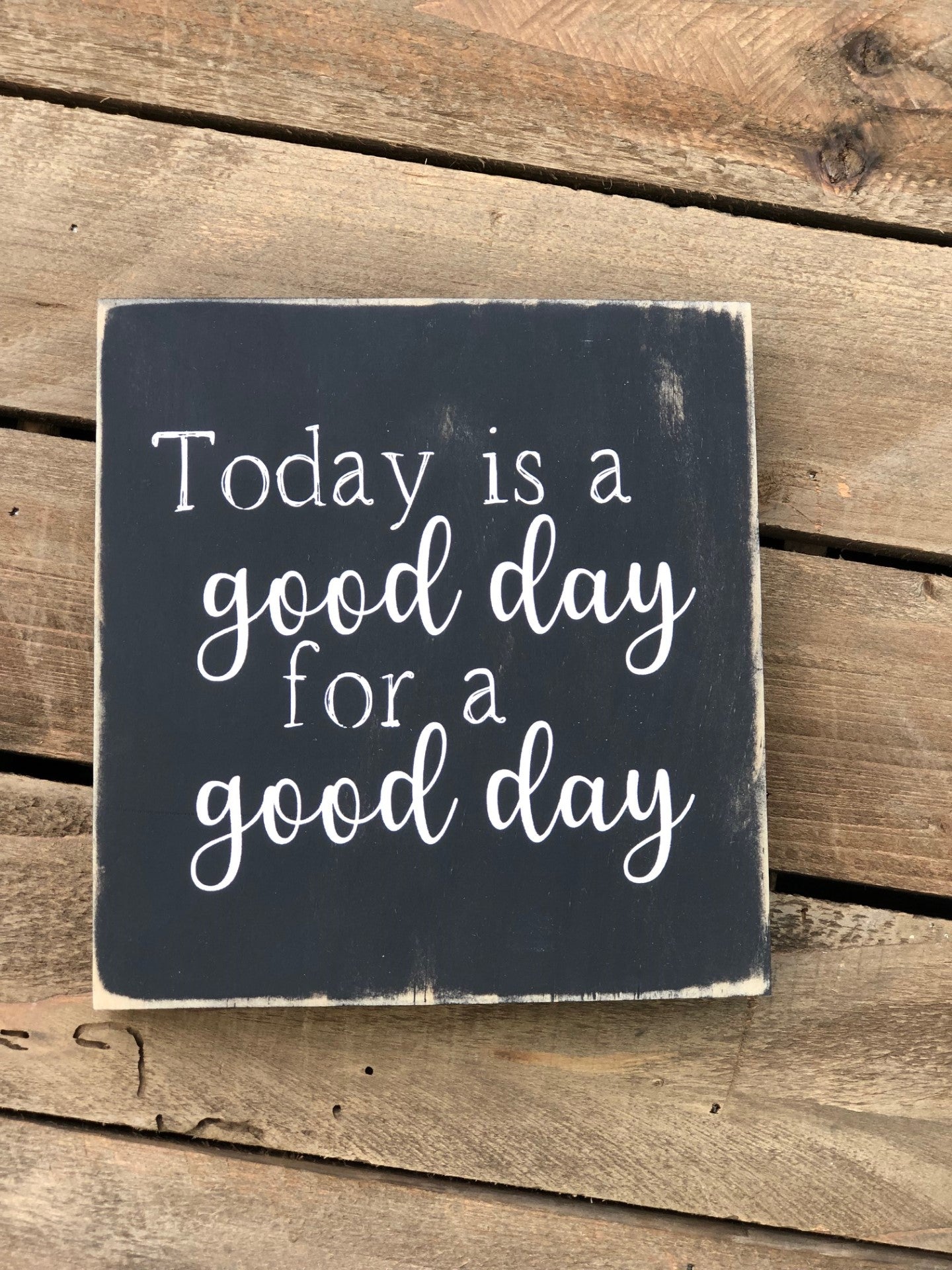 GNOME PRINT-  DOUBLE SIDED BLOOM WOOD SIGN WITH AN INSPIRATIONAL SAYING