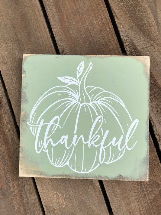 THANKFUL - WOOD SIGN